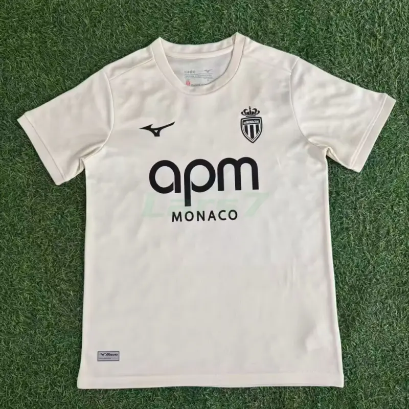 Camiseta Monaco 3ª Equipación 2025/2026 Amarillo Claro