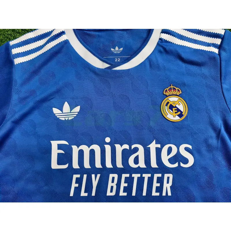 Camiseta Real Madrid 3ª Equipación 2025/2026 Azul Niño Kit (EDICIÓN JUGADOR)