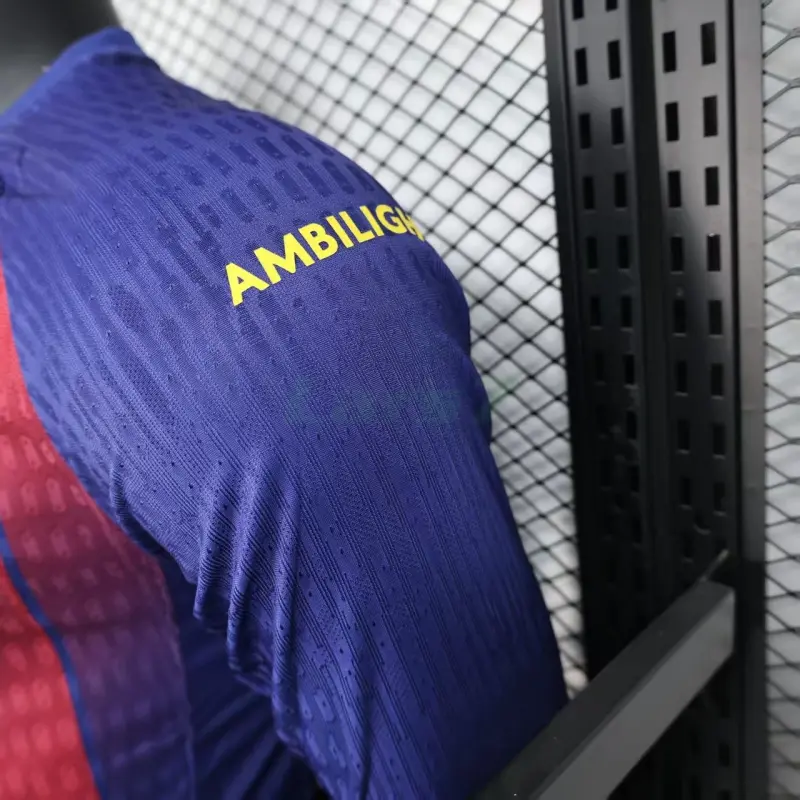 Camiseta Barcelona 1ª Equipación 2025/2026 ML Rojo/Azul (EDICIÓN JUGADOR)