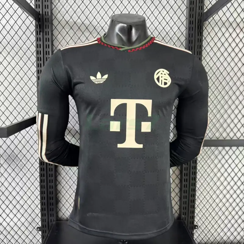 Camiseta Bayern Múnich 3ª Equipación 2025/2026 ML Negro (EDICIÓN JUGADOR)