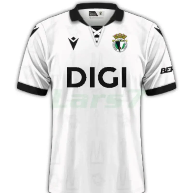 Camiseta Burgos CF 1ª Equipación 2025/2026 Blanco/Negro