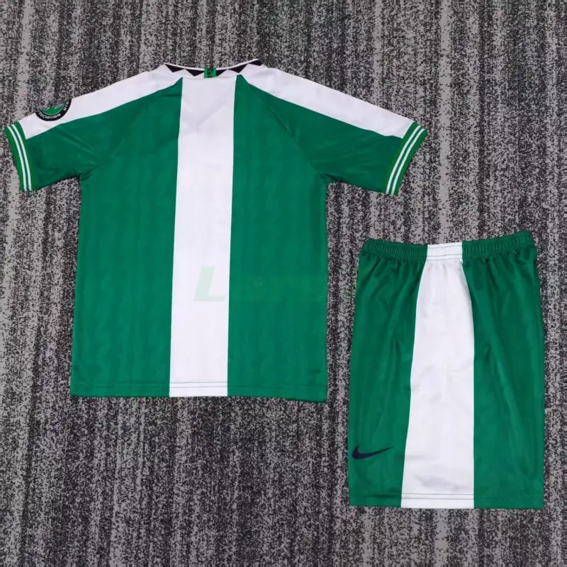 Camiseta Nigeria 1ª Equipación Retro 1996 Verde/Blanco Niño Kit