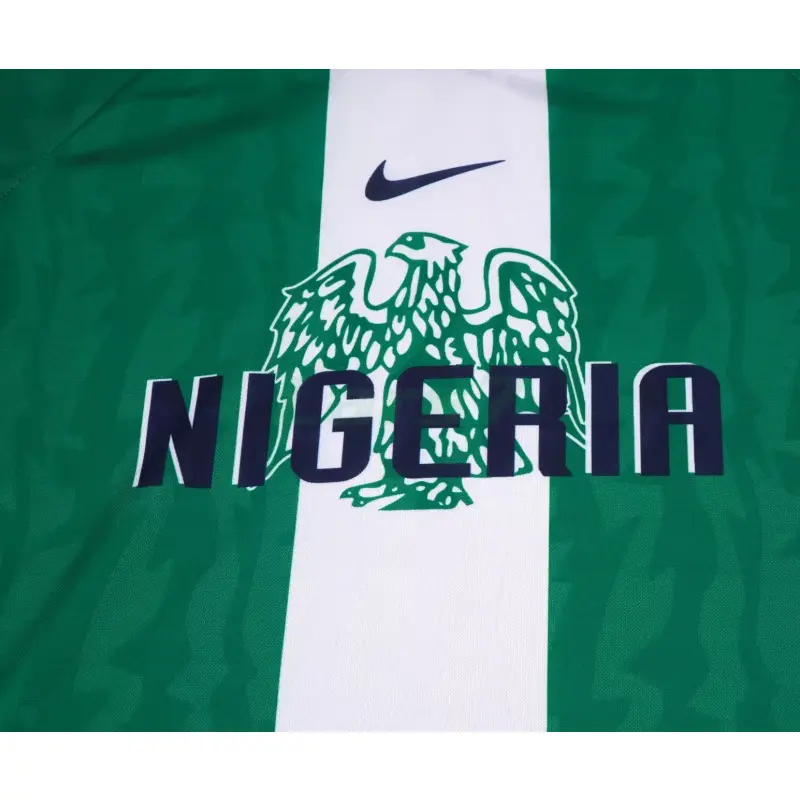 Camiseta Nigeria 1ª Equipación Retro 1996 Verde/Blanco Niño Kit