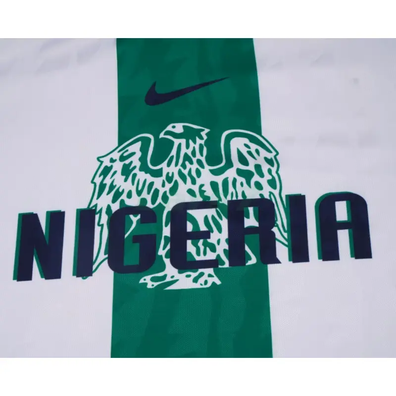 Camiseta Nigeria 2ª Equipación Retro 1996 Blanco/Verde Niño Kit