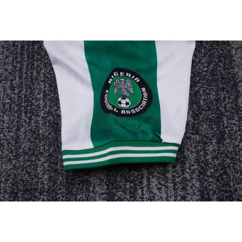 Camiseta Nigeria 2ª Equipación Retro 1996 Blanco/Verde Niño Kit