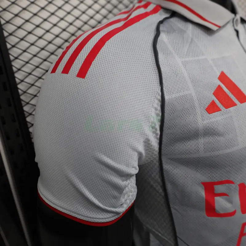 Camiseta Olympique De Lyon 3ª Equipación 2025/2026 Gris (EDICIÓN JUGADOR)