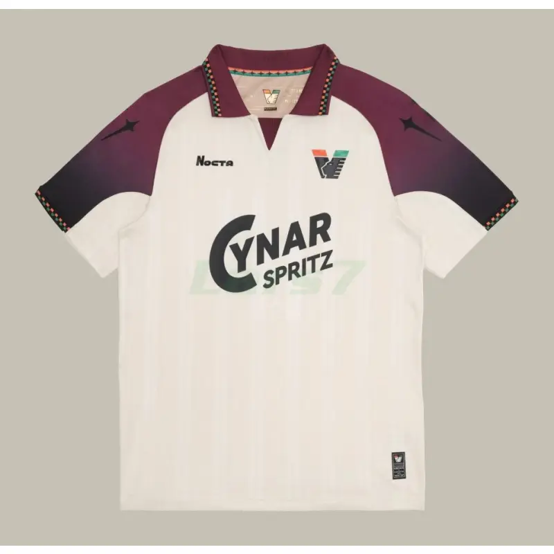 Camiseta Venezia FC 2ª Equipación 2025/2026 Beige/Rojo Oscuro