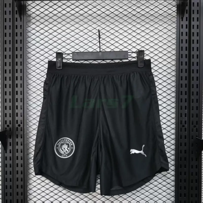 Pantalón Corto Manchester City 2ª Equipación 2025/2026 Negro (EDICIÓN JUGADOR) Pantalón Corto Manchester City 2ª Equipación 2025/2026 Negro (EDICIÓN JUGADOR)