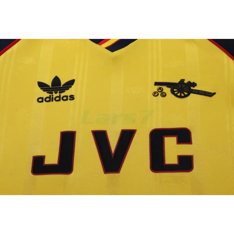 Camiseta Arsenal 2ª Equipación Retro 1988/90 Amarillo/Negro Niño Kit Camiseta Arsenal 2ª Equipación Retro 1988/90 Amarillo/Negro Niño Kit