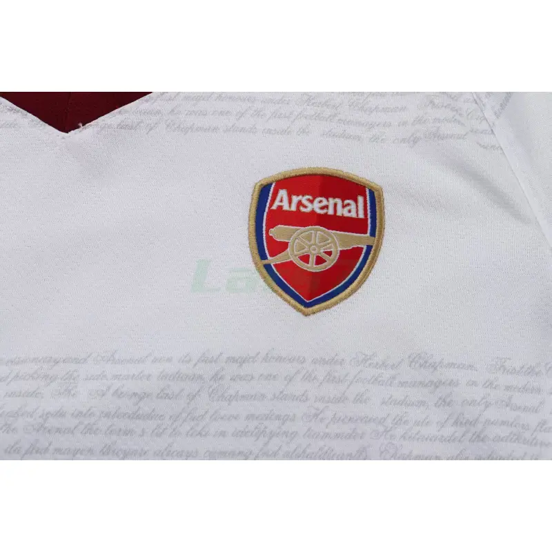 Camiseta Arsenal 2ª Equipación Retro 2007/08 Blanco Niño Kit Camiseta Arsenal 2ª Equipación Retro 2007/08 Blanco Niño Kit