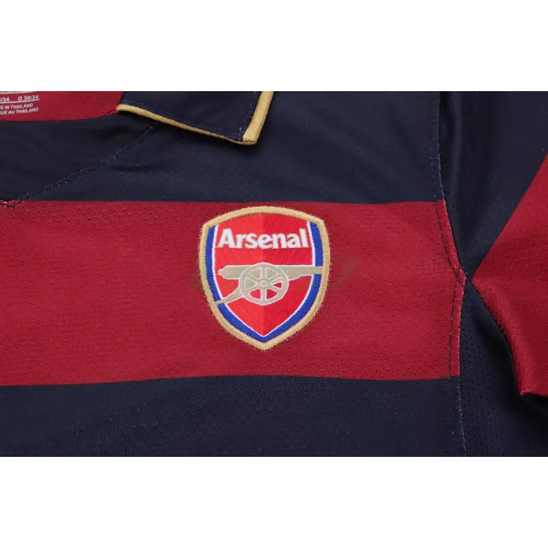 Camiseta Arsenal 3ª Equipación Retro 2007/08 Rojo Oscuro/Negro Niño Kit Camiseta Arsenal 3ª Equipación Retro 2007/08 Rojo Oscuro/Negro Niño Kit