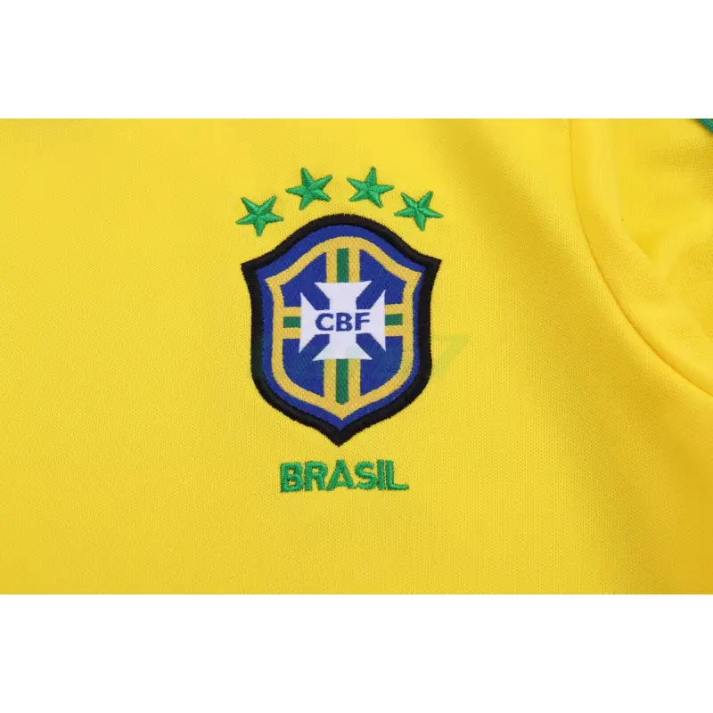 Camiseta Brasil 1ª Equipación Retro 1998 ML Amarillo Niño Kit Camiseta Brasil 1ª Equipación Retro 1998 ML Amarillo Niño Kit