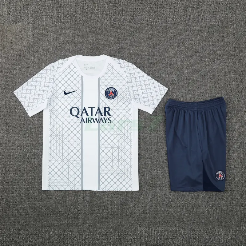 Camiseta de Entrenamiento PSG 2025/2026 Blanco/Azul Camiseta de Entrenamiento PSG 2025/2026 Blanco/Azul