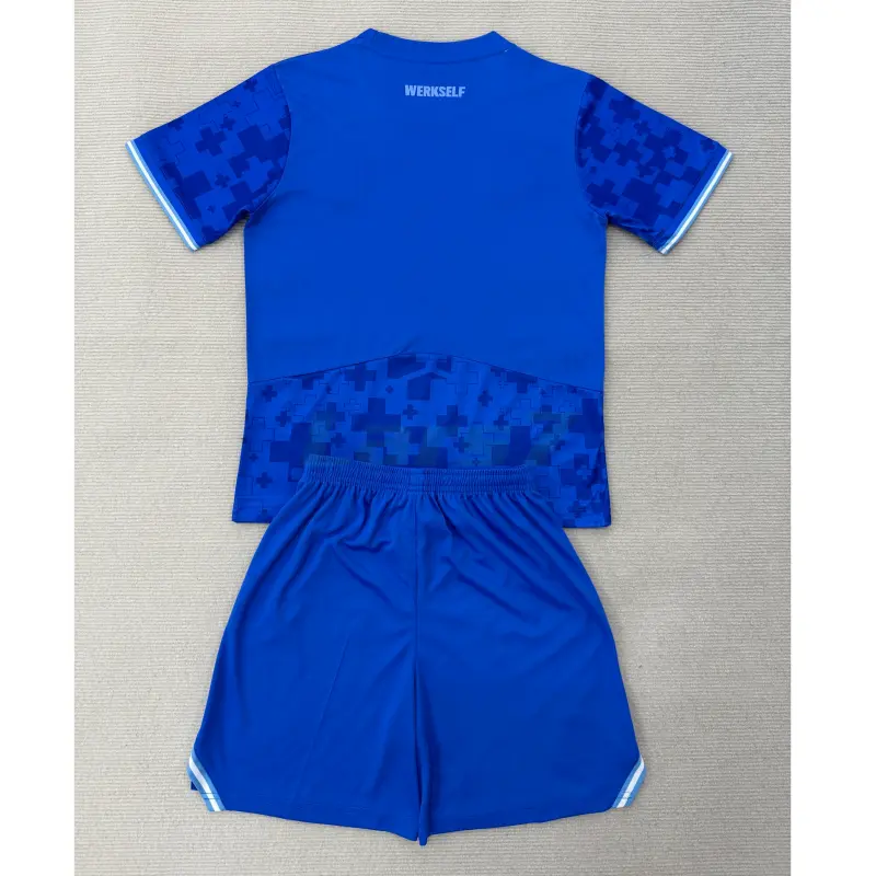 Camiseta Leverkusen 3ª Equipación 2025/2026 Azul Niño Kit Camiseta Leverkusen 3ª Equipación 2025/2026 Azul Niño Kit