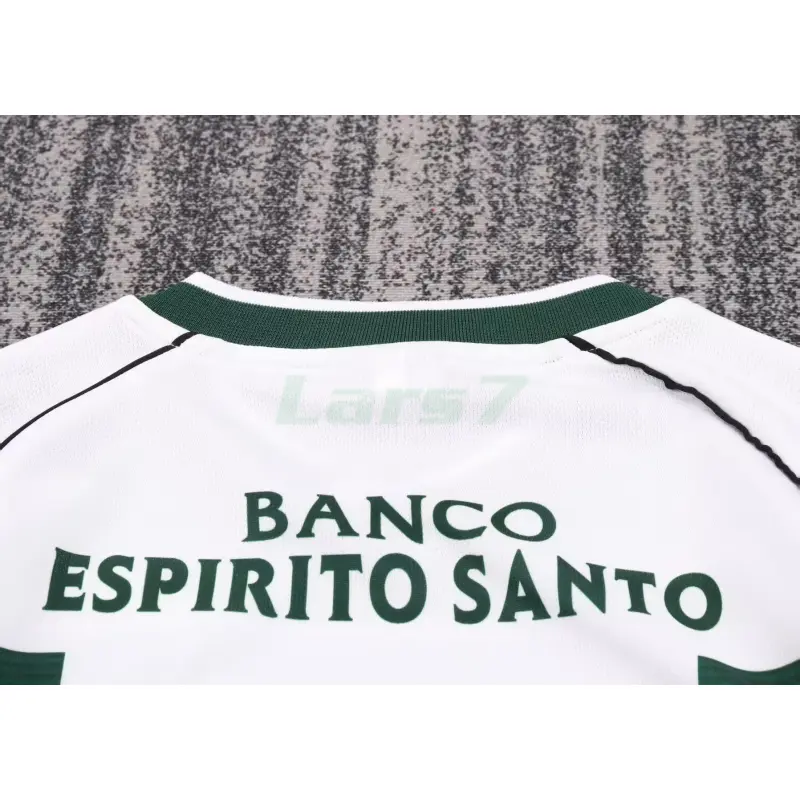 Camiseta Lisboa 1ª Equipación Retro 2001/03 ML Blanco/Verde Niño Kit Camiseta Lisboa 1ª Equipación Retro 2001/03 ML Blanco/Verde Niño Kit