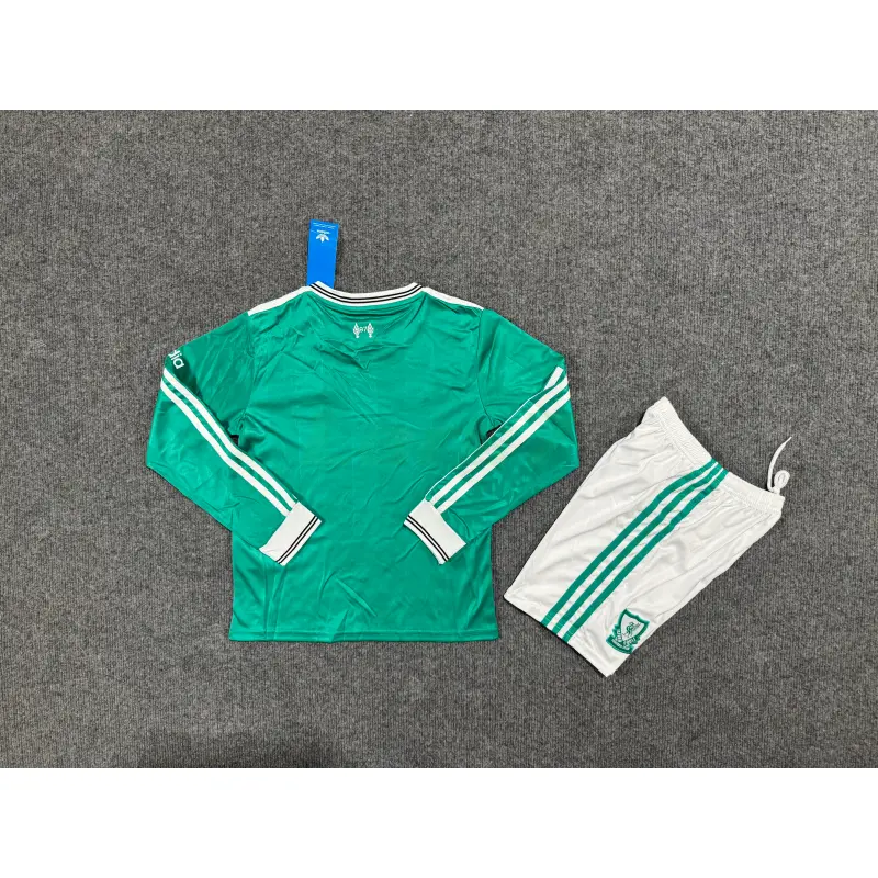 Camiseta Liverpool 3ª Equipación 2025/2026 ML Verde Niño Kit Camiseta Liverpool 3ª Equipación 2025/2026 ML Verde Niño Kit