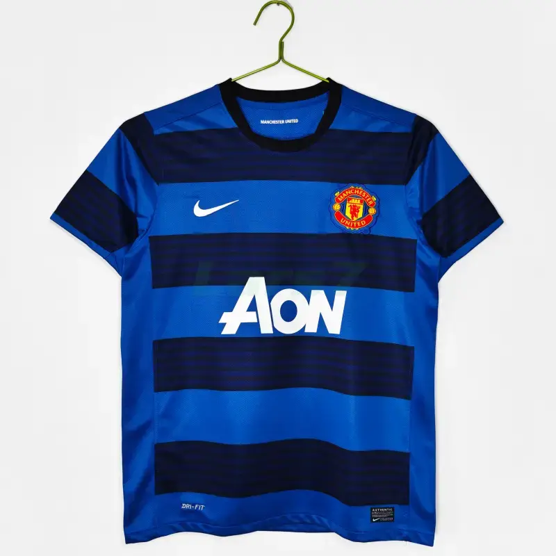 Camiseta Manchester United 2ª Equipación Retro 2011/12 Azul Camiseta Manchester United 2ª Equipación Retro 2011/12 Azul