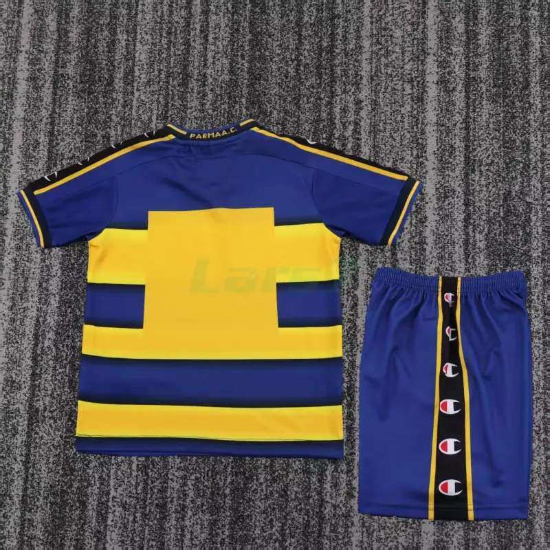 Camiseta Parma Calcio 1ª Equipación Retro 2001/02 Amarillo/Azul Niño Kit Camiseta Parma Calcio 1ª Equipación Retro 2001/02 Amarillo/Azul Niño Kit