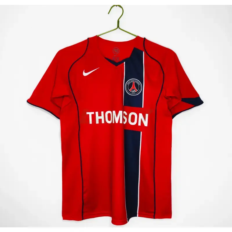 Camiseta PSG 2ª Equipación Retro 2004/05 Rojo