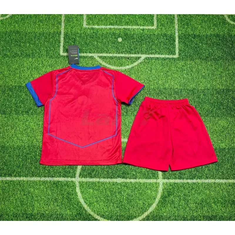 Camiseta PSG 3ª Equipación 2025/2026 con Estrella Rojo Niño Kit Camiseta PSG 3ª Equipación 2025/2026 con Estrella Rojo Niño Kit