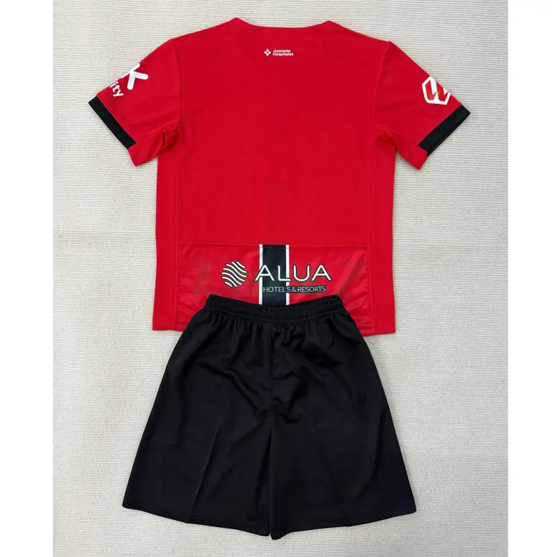 Camiseta RCD Mallorca 1ª Equipación 2025/2026 Rojo con Parche La Liga Camiseta RCD Mallorca 1ª Equipación 2025/2026 Rojo con Parche La Liga