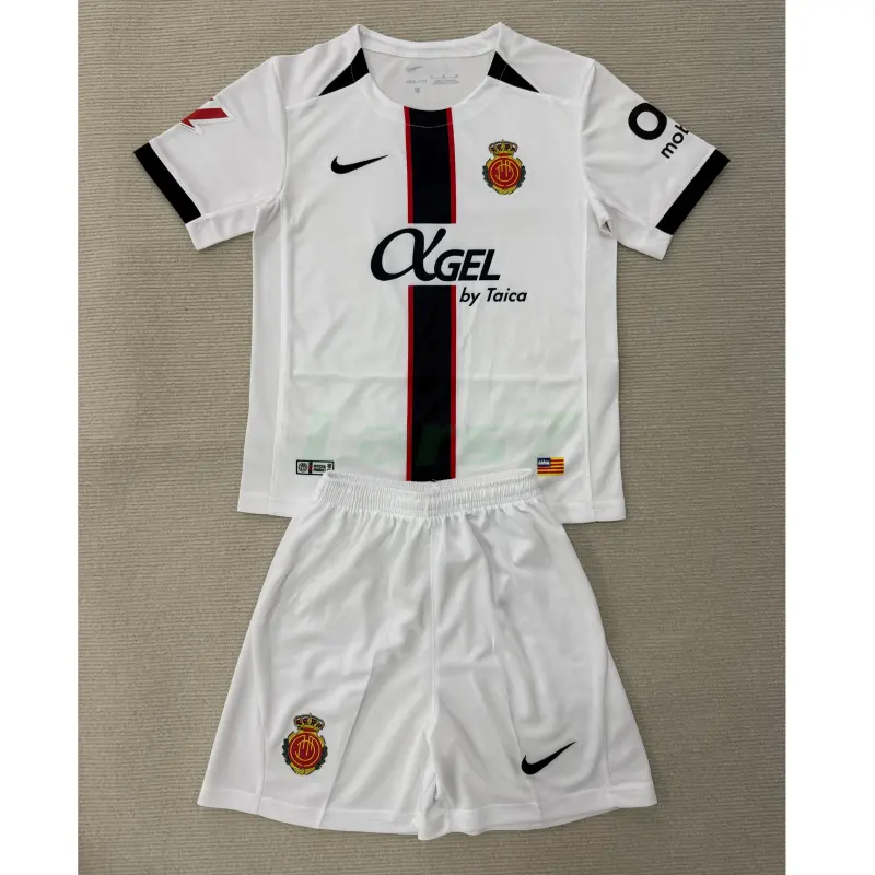 Camiseta RCD Mallorca 2ª Equipación 2025/2026 Blanco con Parche La Liga Camiseta RCD Mallorca 2ª Equipación 2025/2026 Blanco con Parche La Liga