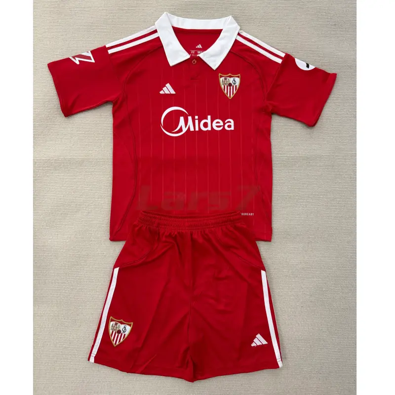 Camiseta Sevilla FC 2ª Equipación 2025/2026 Rojo con Parche La Liga Camiseta Sevilla FC 2ª Equipación 2025/2026 Rojo con Parche La Liga