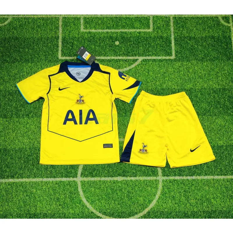 Camiseta Tottenham Hotspur 3ª Equipación 2025/2026 Amarillo Niño Kit Camiseta Tottenham Hotspur 3ª Equipación 2025/2026 Amarillo Niño Kit