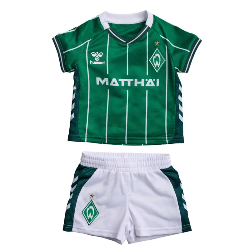 Camiseta Werder Bremen 1ª Equipación 2025/2026 Verde/Blanco Niño Kit Camiseta Werder Bremen 1ª Equipación 2025/2026 Verde/Blanco Niño Kit