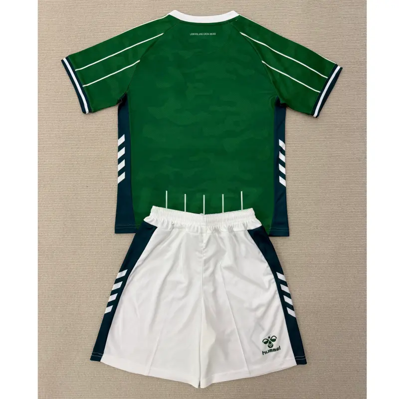 Camiseta Werder Bremen 1ª Equipación 2025/2026 Verde/Blanco Niño Kit Camiseta Werder Bremen 1ª Equipación 2025/2026 Verde/Blanco Niño Kit