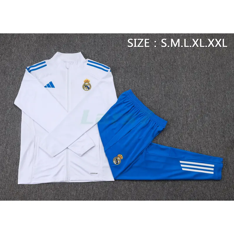 Chaqueta Real Madrid 2025/2026 Blanco/Azul Chaqueta Real Madrid 2025/2026 Blanco/Azul