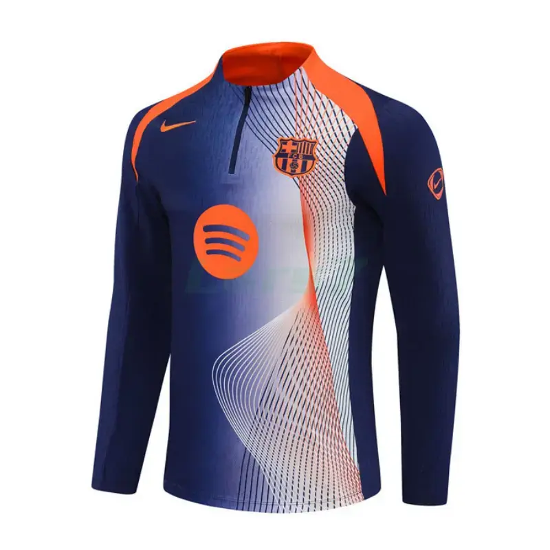 Sudadera De Entrenamiento Barcelona 2025/2026 Azul/Naranja Sudadera De Entrenamiento Barcelona 2025/2026 Azul/Naranja