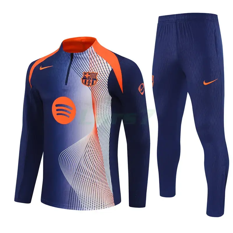 Sudadera De Entrenamiento Barcelona 2025/2026 Azul/Naranja Sudadera De Entrenamiento Barcelona 2025/2026 Azul/Naranja