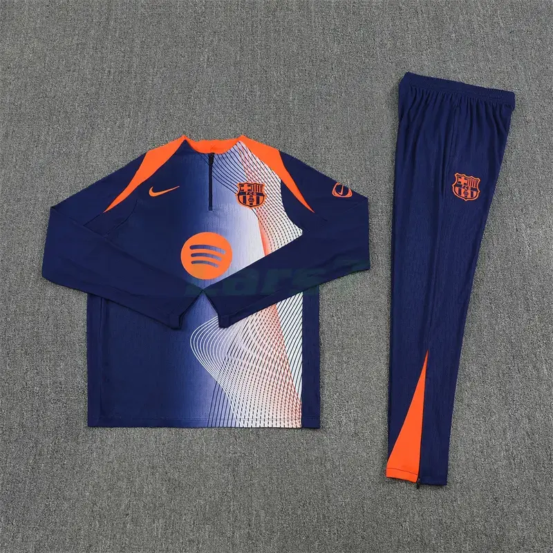 Sudadera De Entrenamiento Barcelona 2025/2026 Azul/Naranja Sudadera De Entrenamiento Barcelona 2025/2026 Azul/Naranja
