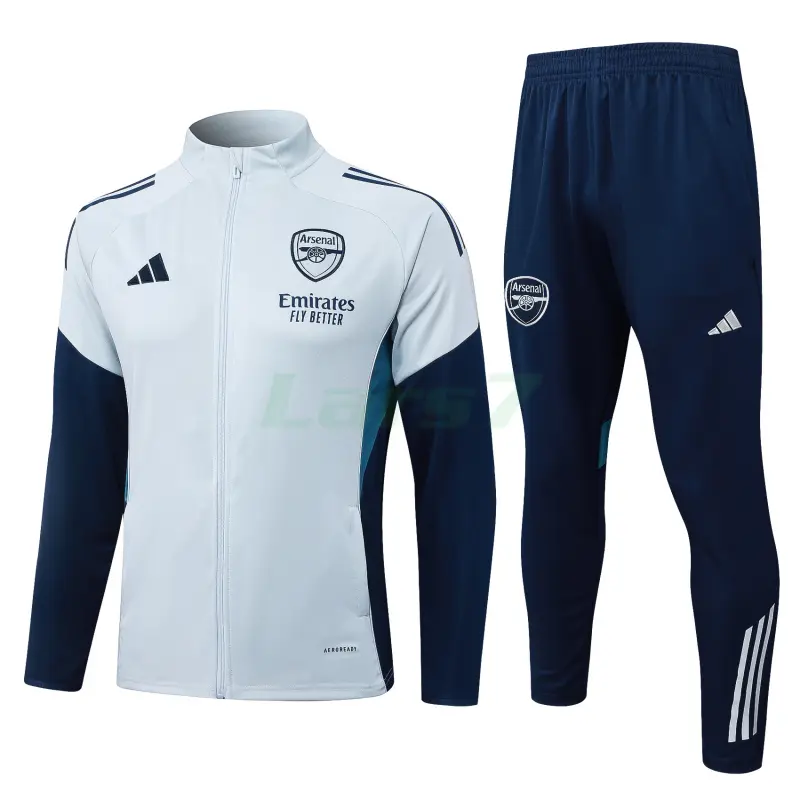 Chaqueta Arsenal 2025/2026 Gris Claro/Azul Oscuro Chaqueta Arsenal 2025/2026 Gris Claro/Azul Oscuro