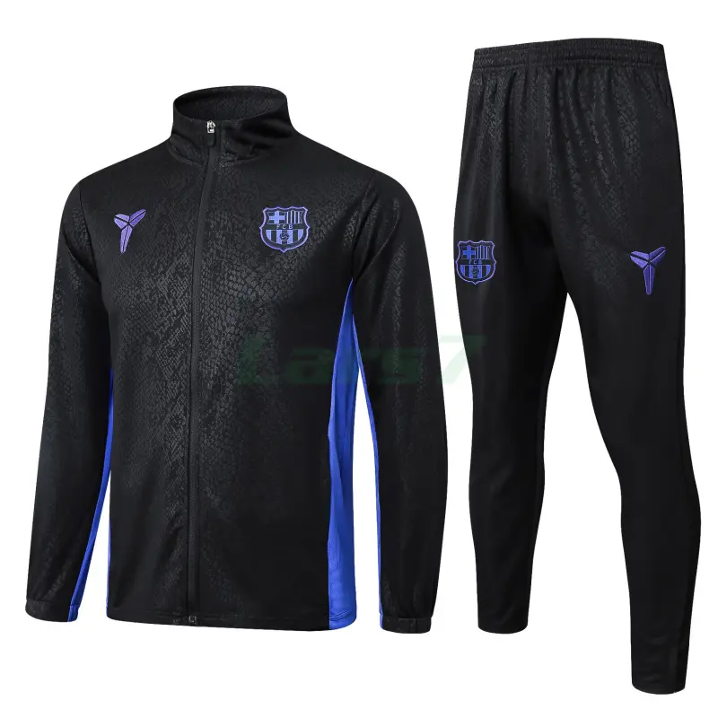 Chandal Barcelona 2025/2026 Negro/Morado con Estampado Chandal Barcelona 2025/2026 Negro/Morado con Estampado