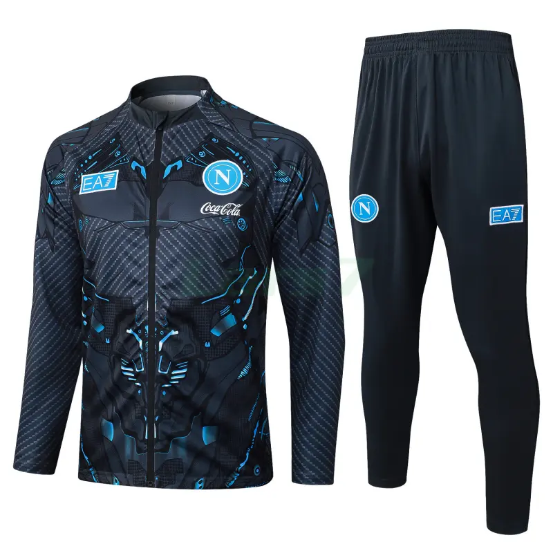 Chaqueta Napoli 2025/2026 Gris Oscuro con Estampado Chaqueta Napoli 2025/2026 Gris Oscuro con Estampado