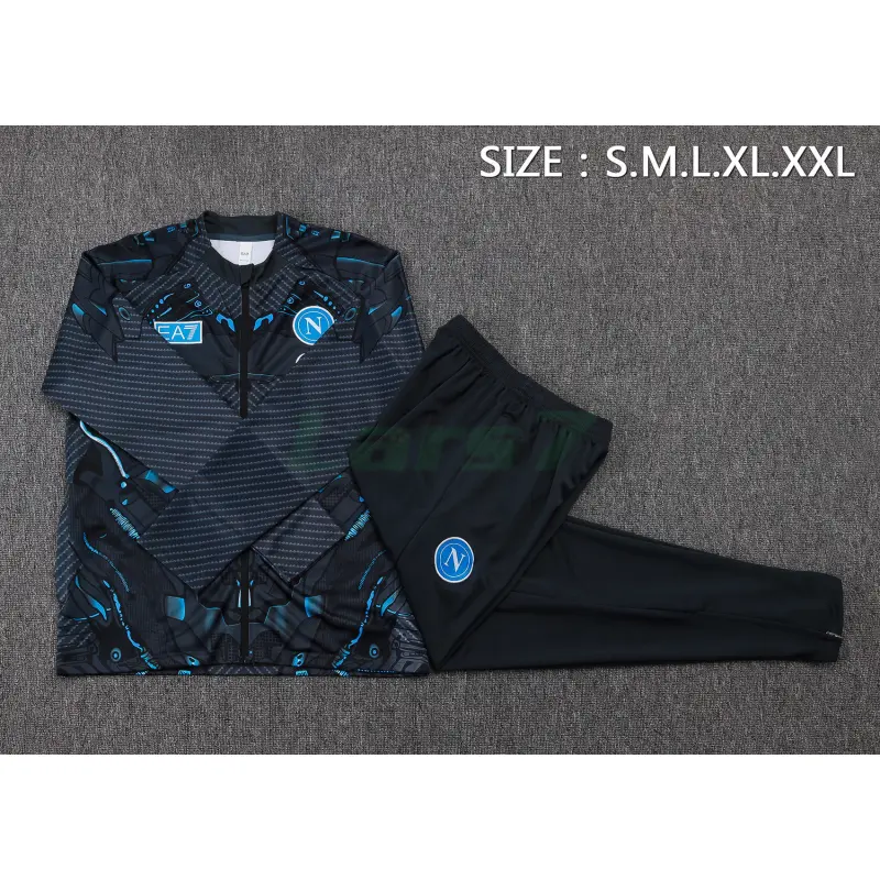 Chaqueta Napoli 2025/2026 Gris Oscuro con Estampado Chaqueta Napoli 2025/2026 Gris Oscuro con Estampado
