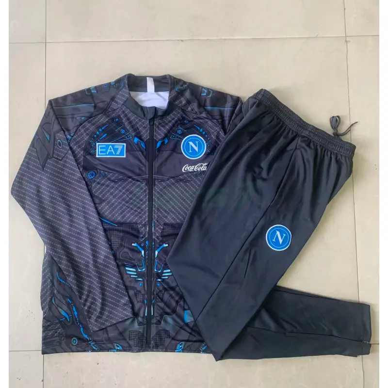 Chaqueta Napoli 2025/2026 Gris Oscuro con Estampado Chaqueta Napoli 2025/2026 Gris Oscuro con Estampado