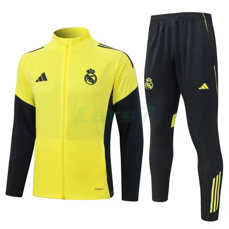 Chandal Real Madrid 2025/2026 Amarillo/Negro Chandal Real Madrid 2025/2026 Amarillo/Negro