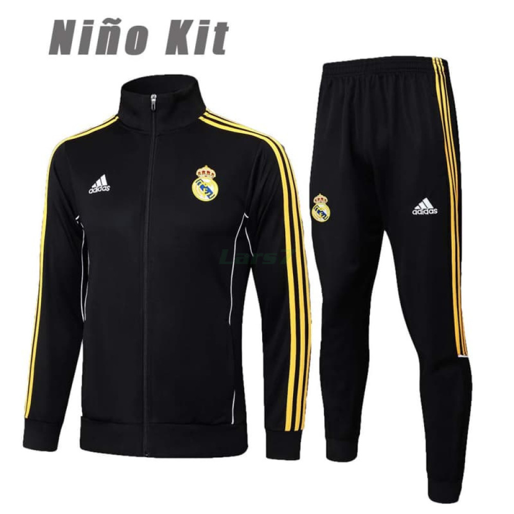 Chandal Real Madrid 2025/2026 Niño Negro Chandal Real Madrid 2025/2026 Niño Negro