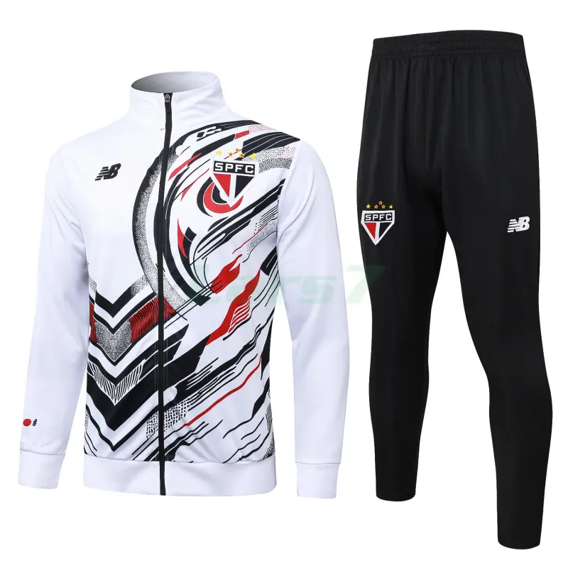 Chandal São Paulo 2025/2026 Blanco con Estampado Chandal São Paulo 2025/2026 Blanco con Estampado