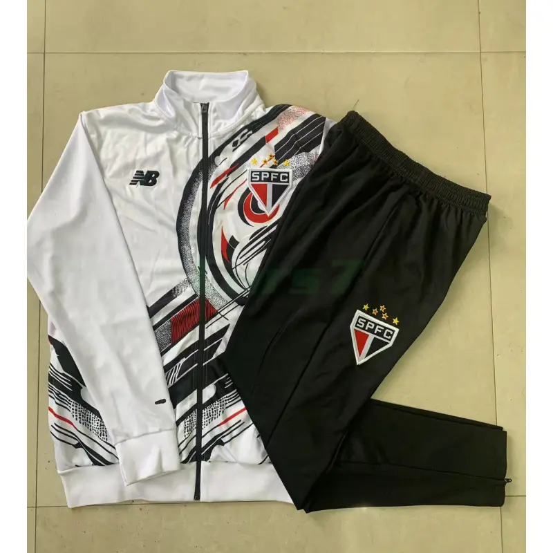 Chandal São Paulo 2025/2026 Blanco con Estampado Chandal São Paulo 2025/2026 Blanco con Estampado