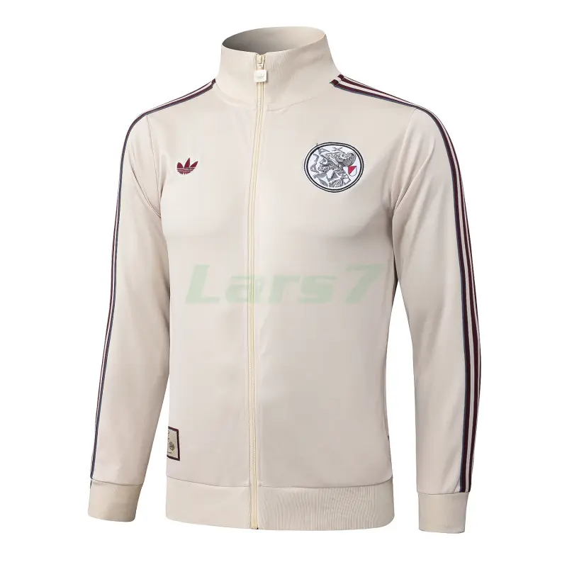 Chaqueta Ajax 2025/2026 Beige/Borgoña Chaqueta Ajax 2025/2026 Beige/Borgoña