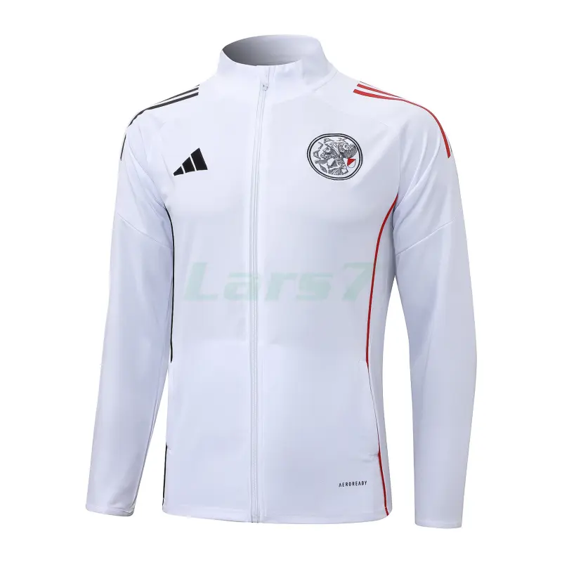 Chaqueta Ajax 2025/2026 Blanco Chaqueta Ajax 2025/2026 Blanco