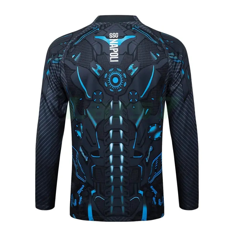 Chaqueta Napoli 2025/2026 Gris Oscuro con Estampado Chaqueta Napoli 2025/2026 Gris Oscuro con Estampado