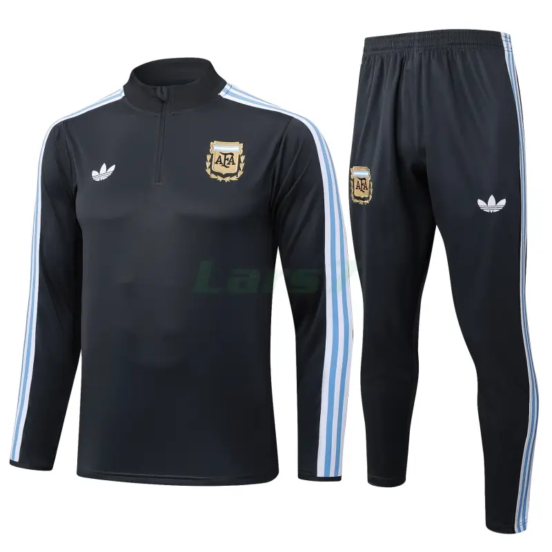 Sudadera De Entrenamiento Argentina 2025 Kit Gris Oscuro