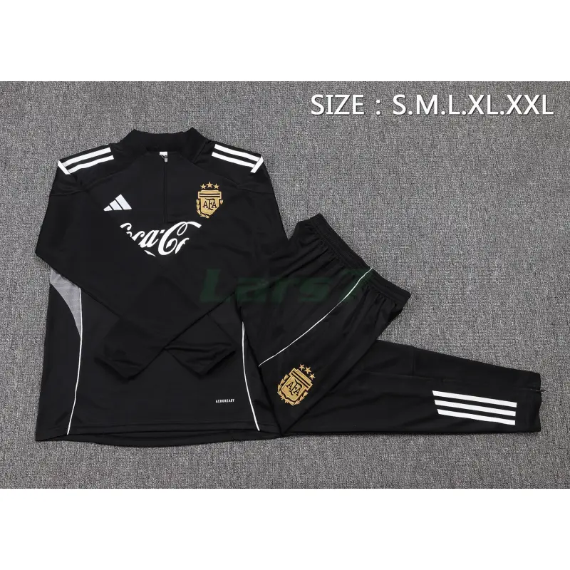 Sudadera De Entrenamiento Argentina 2025 Kit Negro