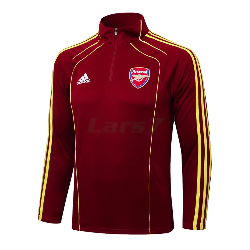 Sudadera De Entrenamiento Arsenal 2025/2026 Borgoña/Amarillo