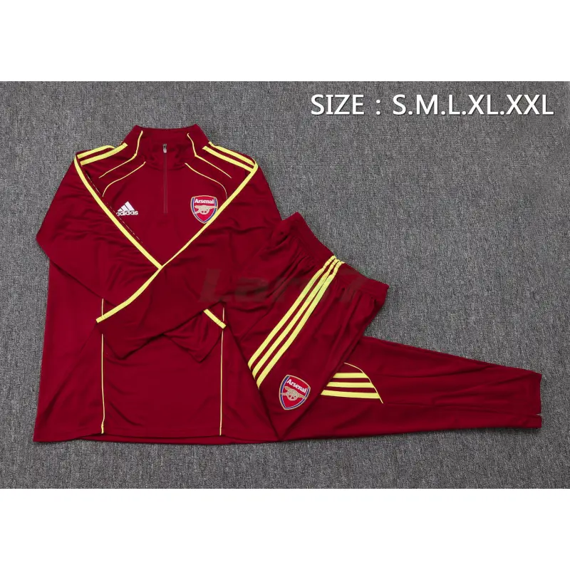 Sudadera De Entrenamiento Arsenal 2025/2026 Borgoña/Amarillo